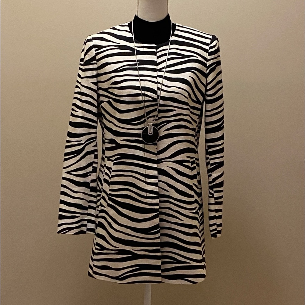 Talbots Zebra Print Jacket/Blazer - image 2